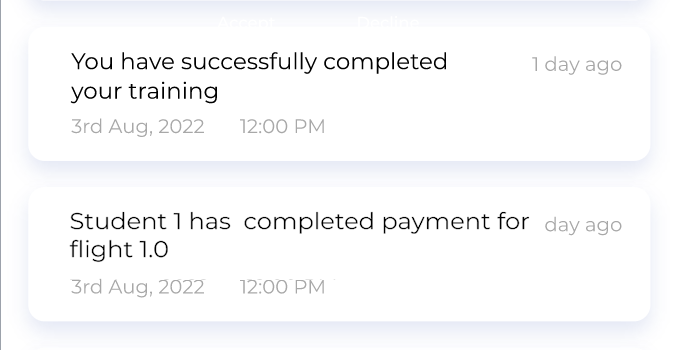 Notifications Interface