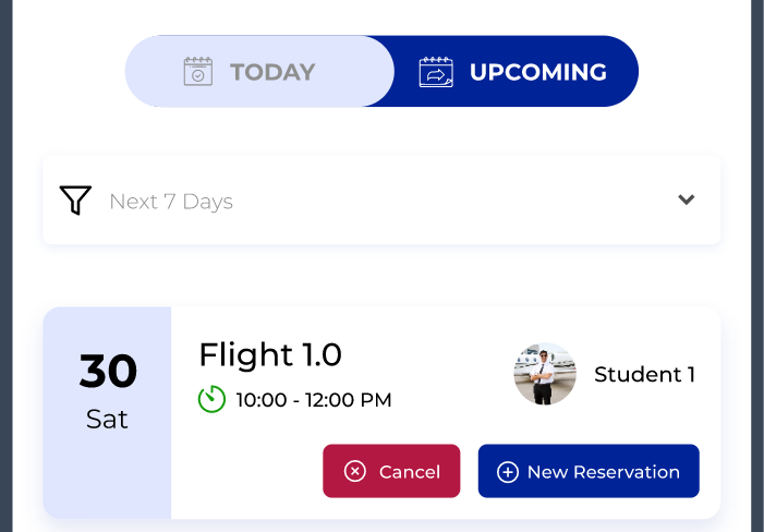 Schedule View Interface
